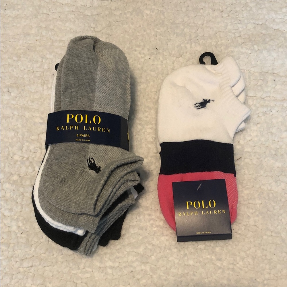 - POLO 6 pair Low-Cut Socks NWT